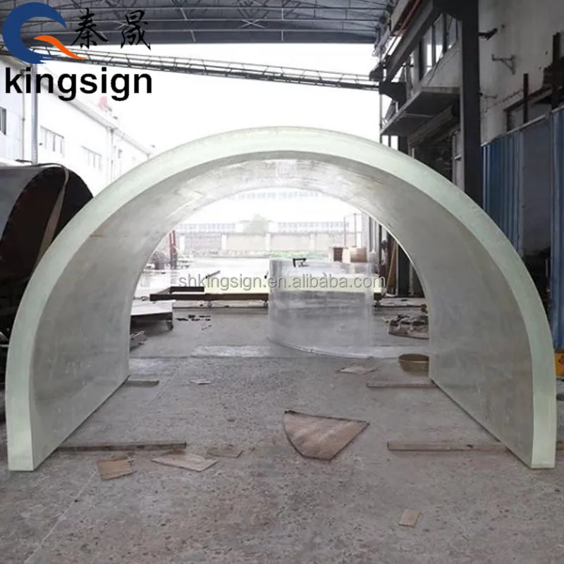Kingsign Customized Size Acrylic Sheet for Aquarium Ocean Tunnel
