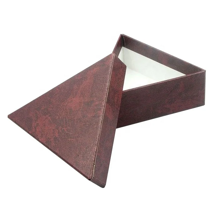 Customized Cardboard Gift Matt Triangular Packaging Box