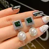 green and white