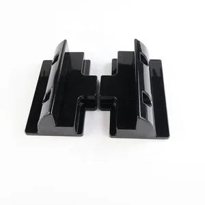 180mm Black Anti UV ABS Solar Panel Side Mounting Brackets Spoiler for Roof Mount Boat Yacht