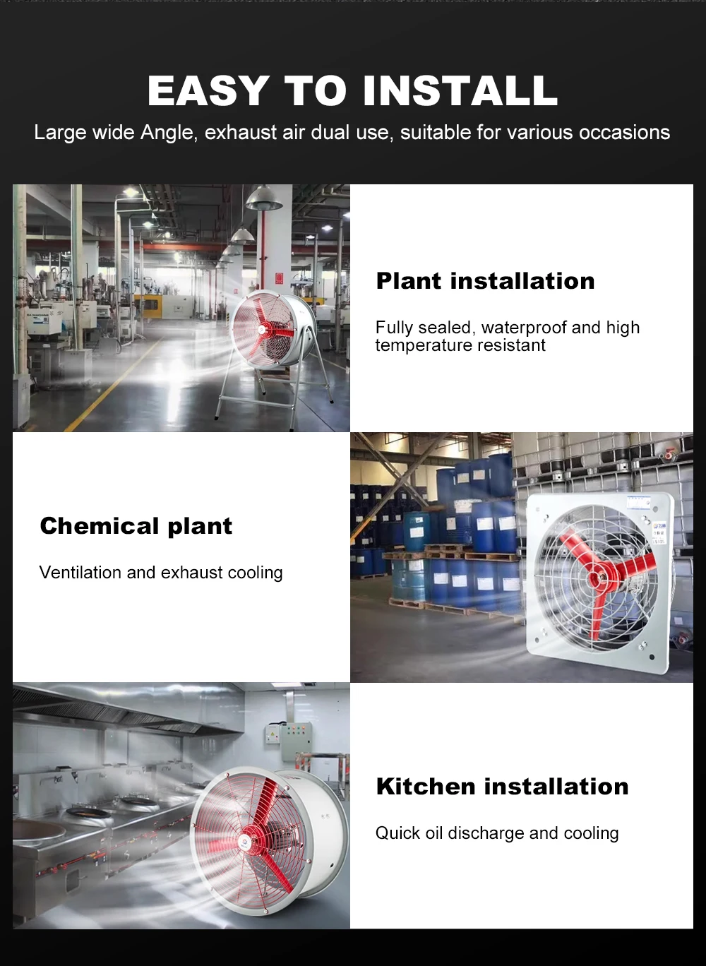 Axial Flow Fan, 380V, Explosion-proof, Flameproof, IIB - detail 16