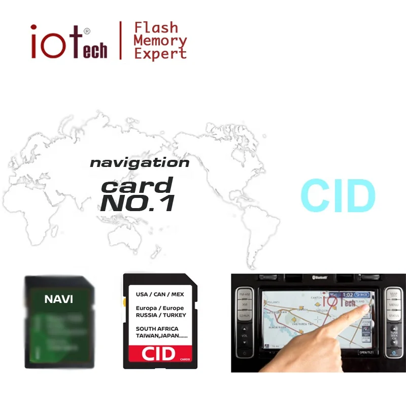 Latest Newest Version Custom SD CID Navigation Map Update Sd Card for VW Mercedes Ford Mazda Nissan 8GB16GB 32GB Cid Memory Card