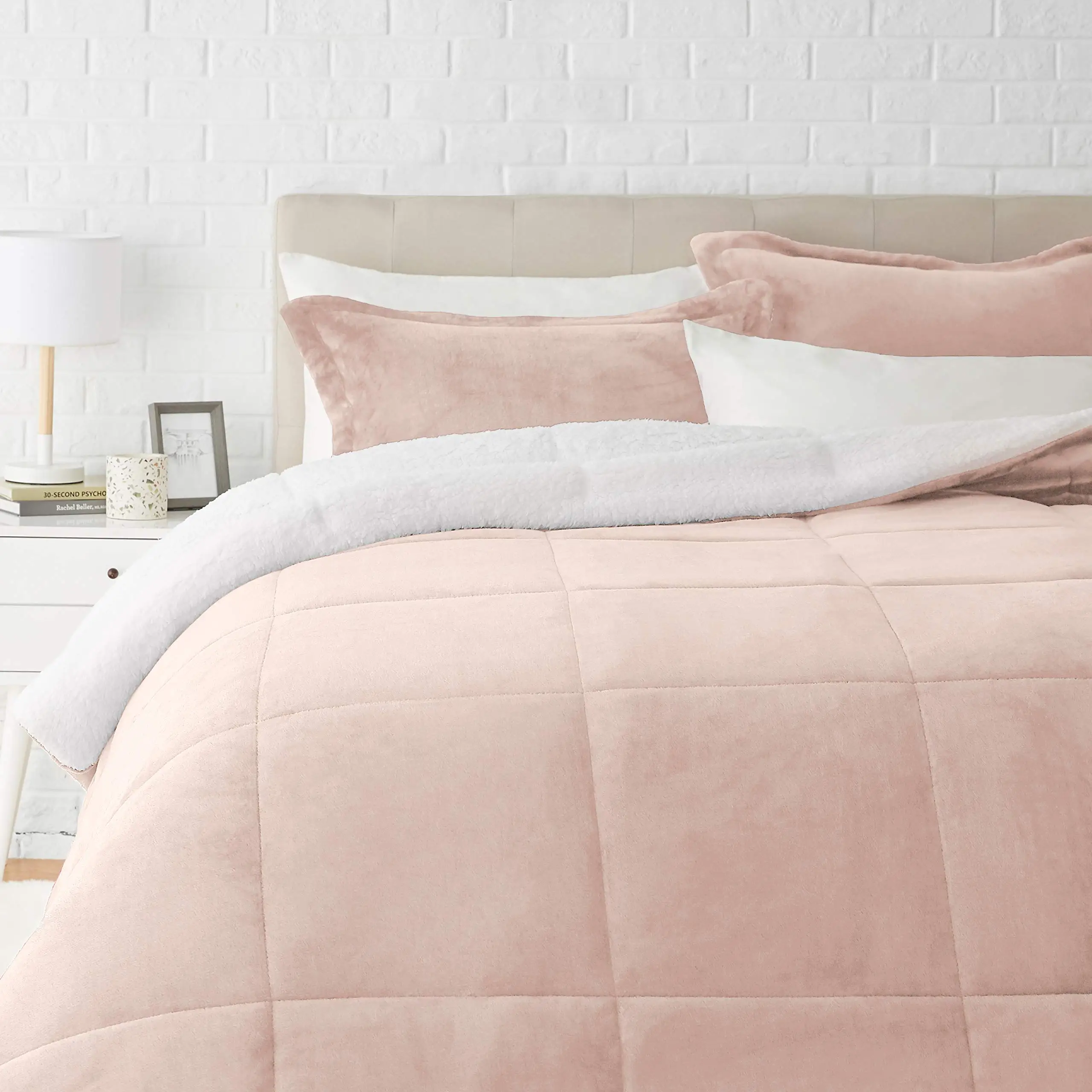 Изготовленный на заказ супер мягкий теплый King Size детский комплект одежды из 3 предметов: Micromink подстежка искусственном меху зимняя флисовая Толстая Одеяло Borrego одеяло набор постельных