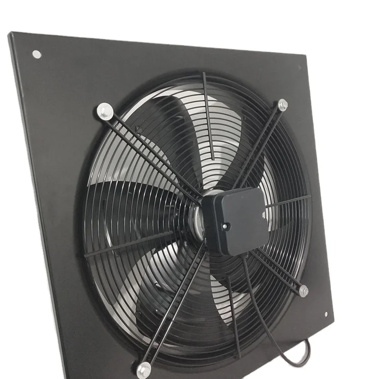 Sistema de exaustão eficiente de ventilador de fluxo axial quadrado multifuncional industrial para uso comercial