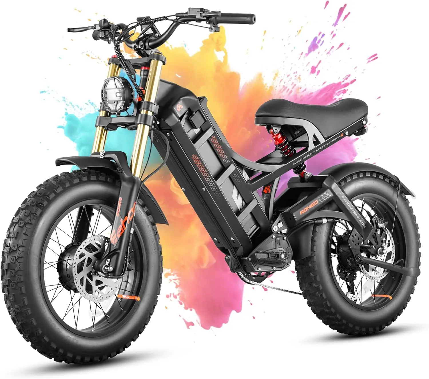 Romeo Ebike Custom Motor Power 200W, 48/52V, 60ah