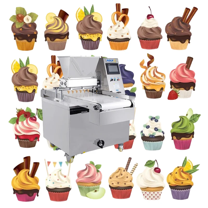Automatic Cup Cake Making Machine Cookies Production Machine For MacaronMachine Madeleine Cake Depositor Machine
