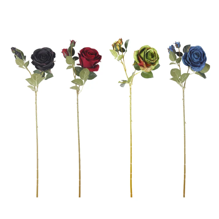 Flores Decorativas,Regalo De San Valentín,Rosas De Flores,Rosa Negra,Venta  Al Por Mayor - Buy Flores Decorativas,Caja De Flores Rosas,Negro Rosa  Product on 