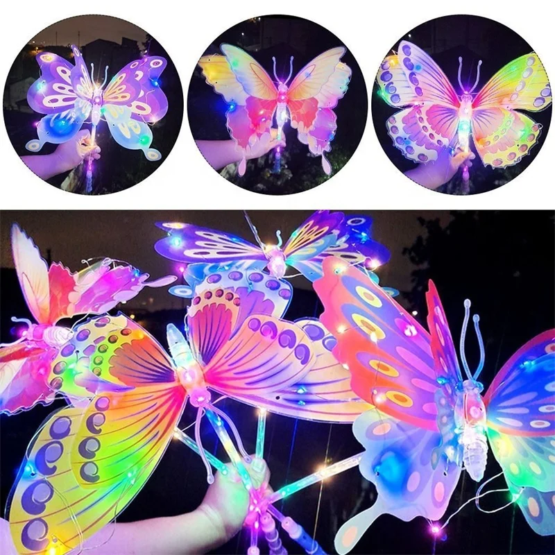 LED Flash Butterfly Magical Stick Princess - Party Dots