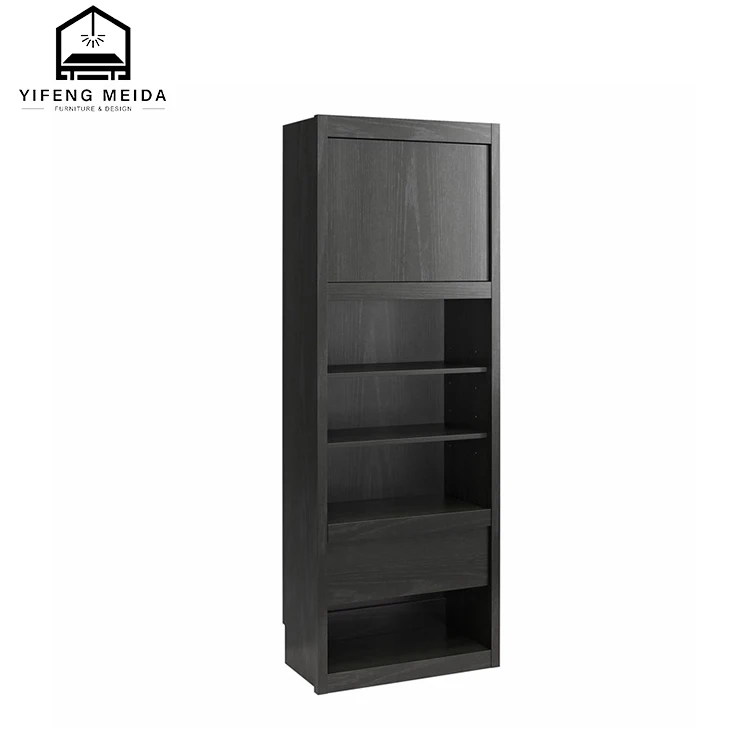 Invisible Forward and Side Slipping Bookcase Cabinet Folding Wall Bed Integrated Wardrobe Solid Wood Particle Board