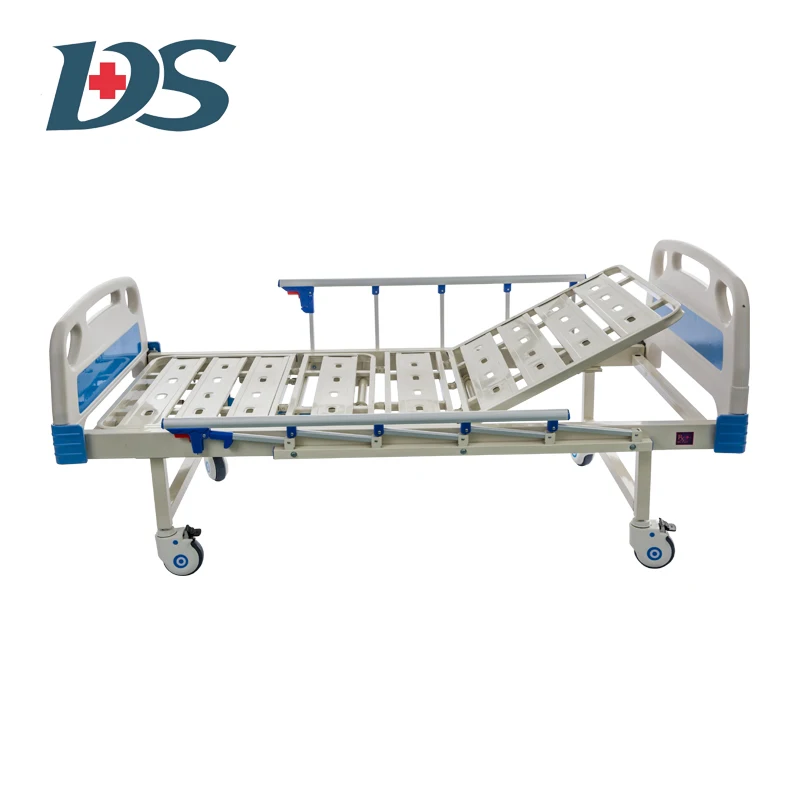 Nursing Medical Patient Bed Multi Function Two Crank Manual Hospital Bed