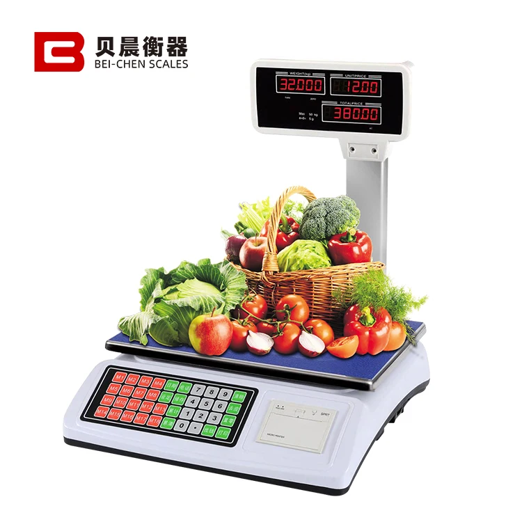 50KG Weighing Machine Scale Label Printing Scale Legal for Trade Price Scale