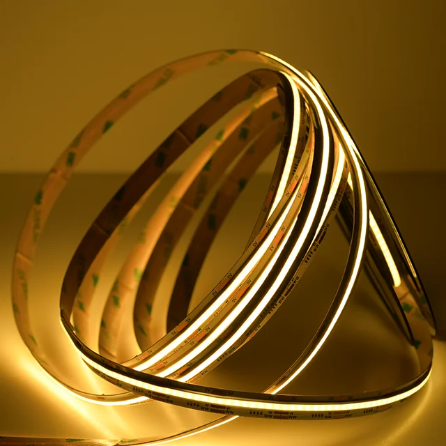 New Arrivals CCT Warm/Cold White DC5V COB Strip LED 640LEDs/M Flexible COB LED Light Strips