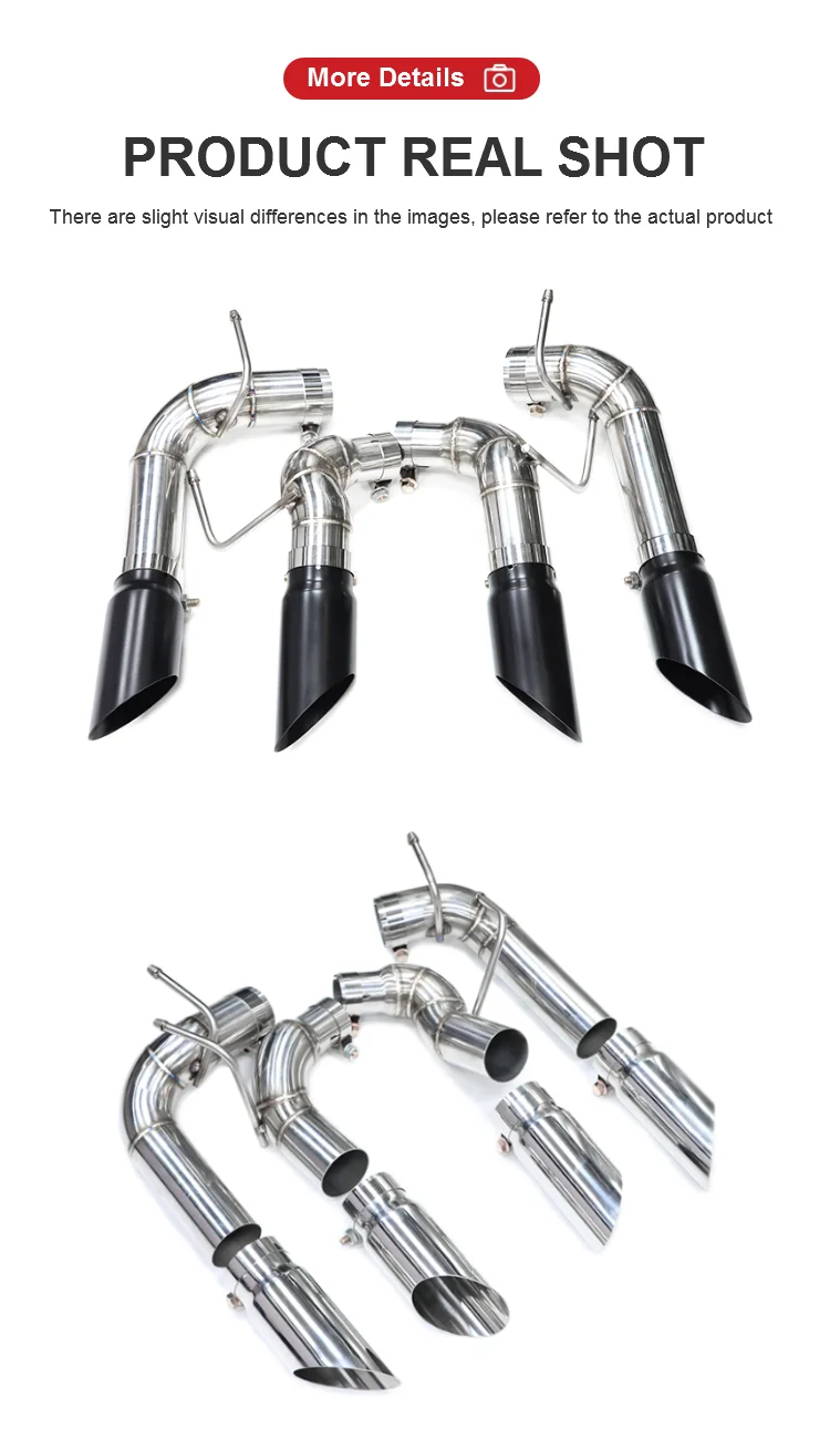 Sypes 304 Stainless Steel G500 Exhaust Pipe For Benz Gclass G55