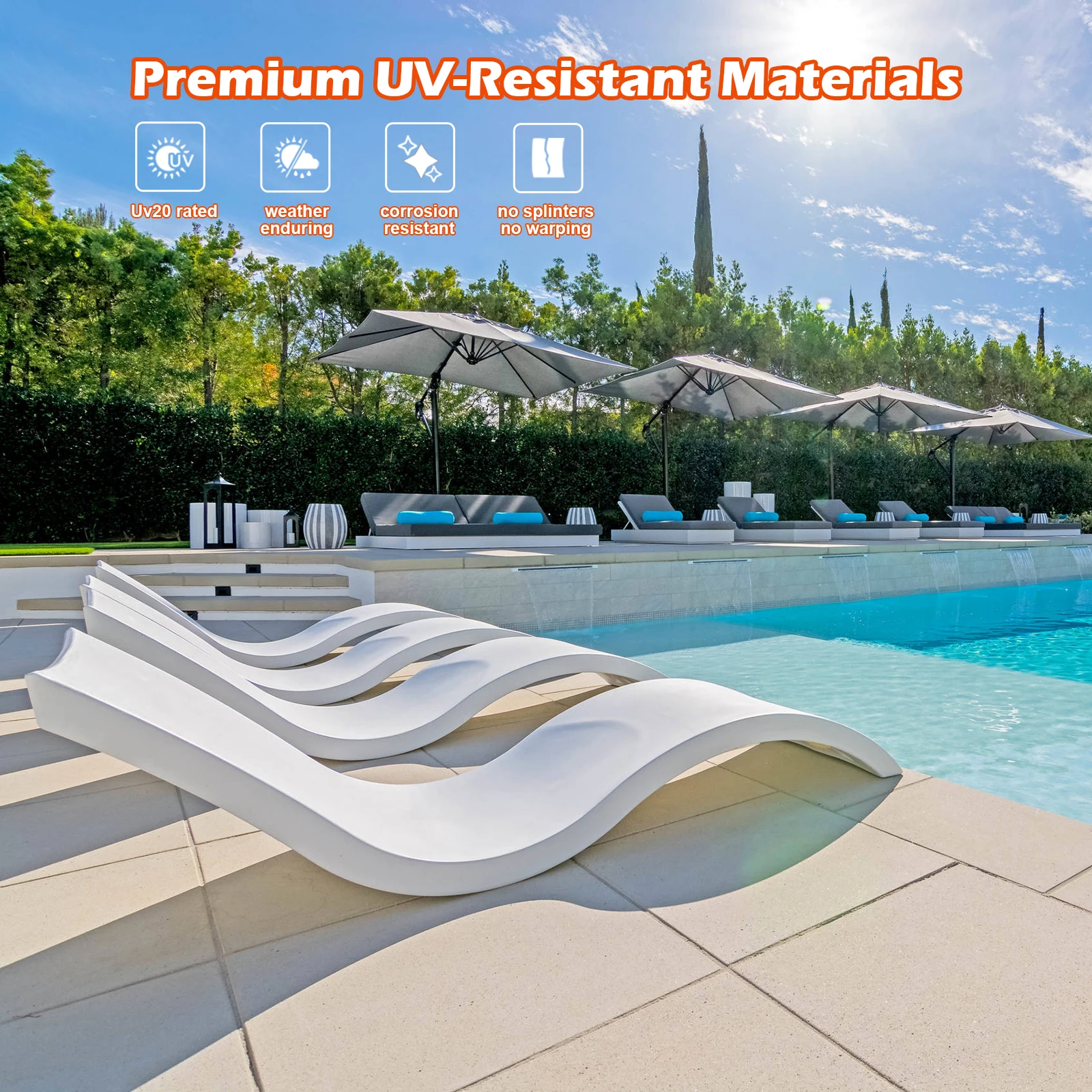 Ledge in Pool Lounger Outdoor S Shape Promotion Sun Lounger Tanning Chaise  Shelf Lounge Chairs