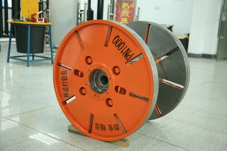 Customized Size Enhanced Metal Flange Process Bobbin for Copper, Aluminum Wire Steel Cable Payoff Spool Reel Fast Delivery