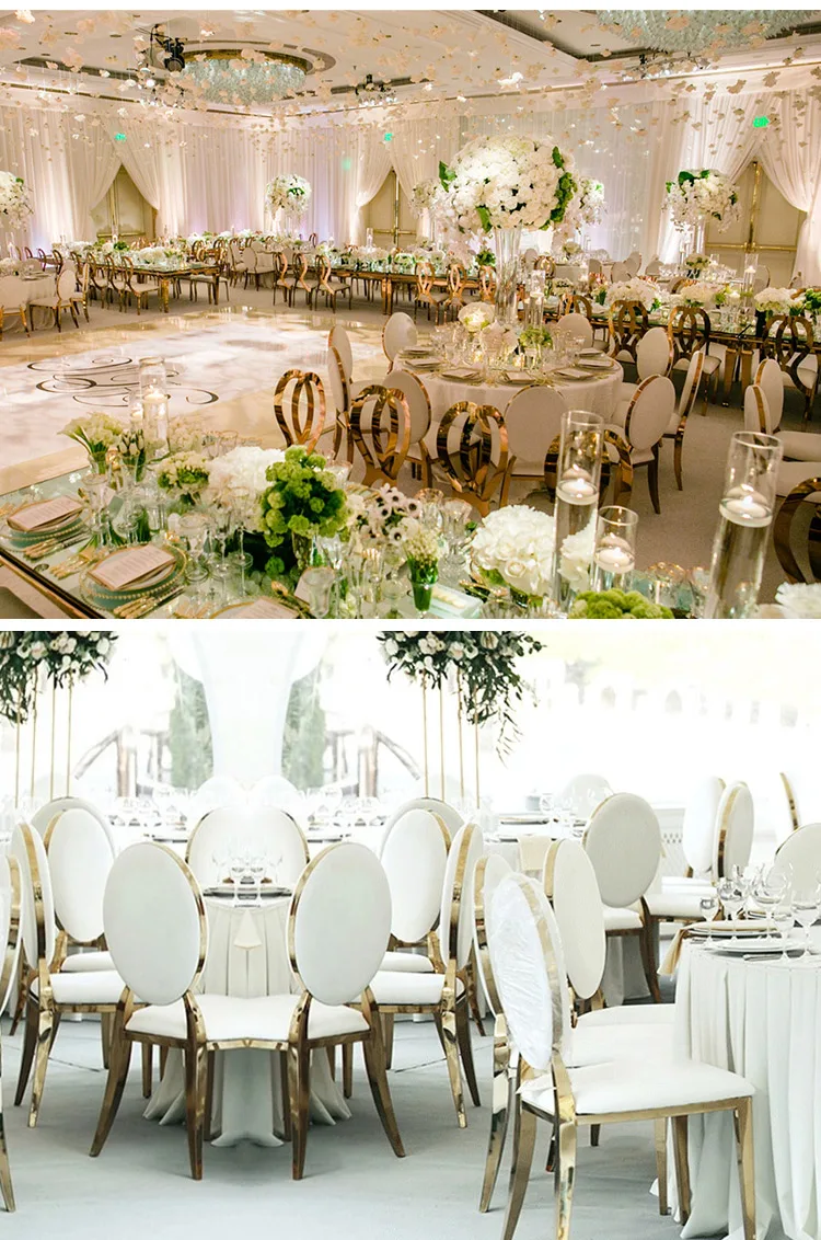 stainless steel chaise dining metal chair