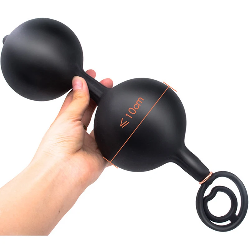 Hidden Homemade Ass Intruder XXL Anal Beads Huge Inflatable Butt Plug for Mens