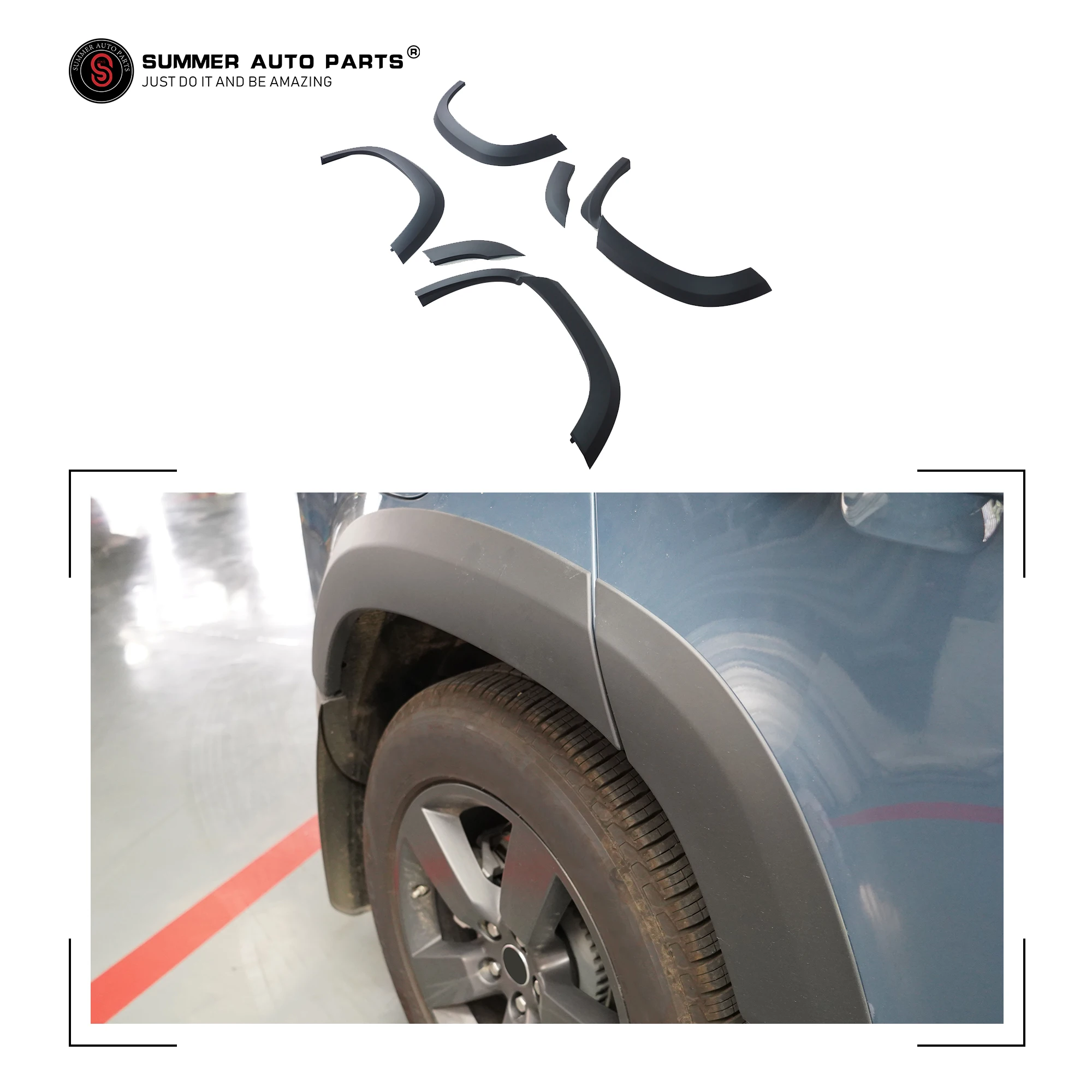 Auto Parts 4X4 Car Accessories Glossy Black Fender Flare Car Wheel Arch for Land Rover Defender 110 Wheel Arch