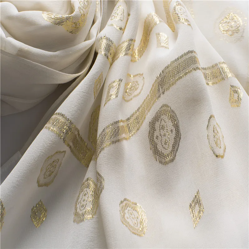 
 Китай, оптовая продажа, роскошные шарфы для головы, галстук, красящий под заказ, 30% Золотой проволока, 70% Шелковый шарф  