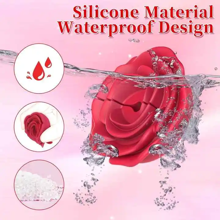 Remote Control Rose Sex Toy Stimulation Two-piece Set Nipple Clamps Sexy  Breast Sucking Toy Rose Vibrator Sex Toys for Woman