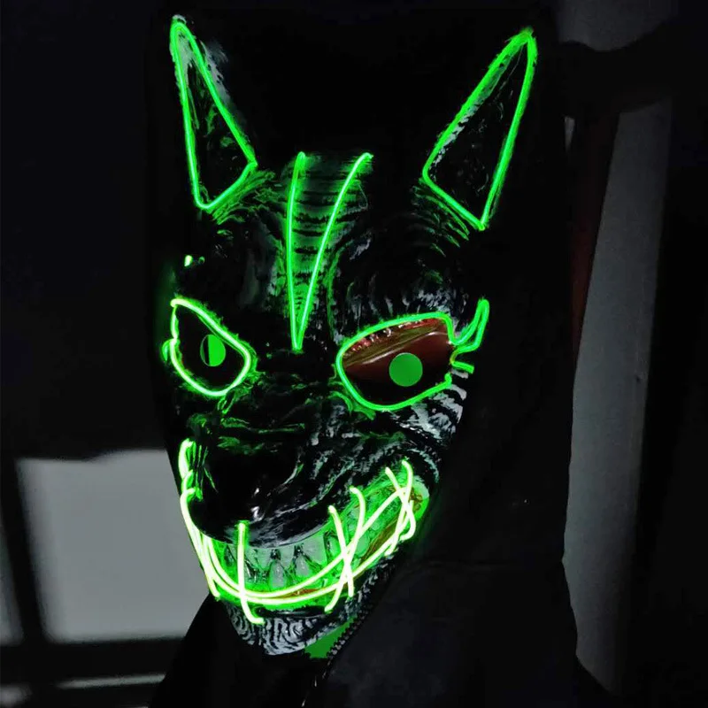 Halloween Werewolf Costume Party Mask Carnival Costumes Props Cosplay Party  Horror Latex Wolf Head Masks Funny Party Props Hot Head Massage Instrument  AliExpress | 2pcs Wolf Head Mask Christmas Props Simulation Animal