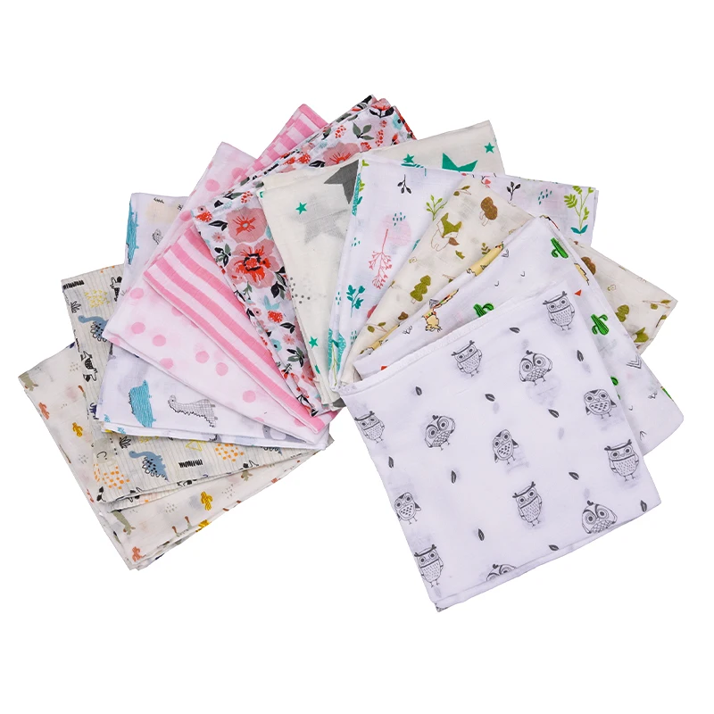Bamboo Cotton Baby Blankets Sustainable Newborn Swaddle Blanket  Muslin Wrap Wholesale Baby Swaddle Muslin Baby Swaddle Wrap