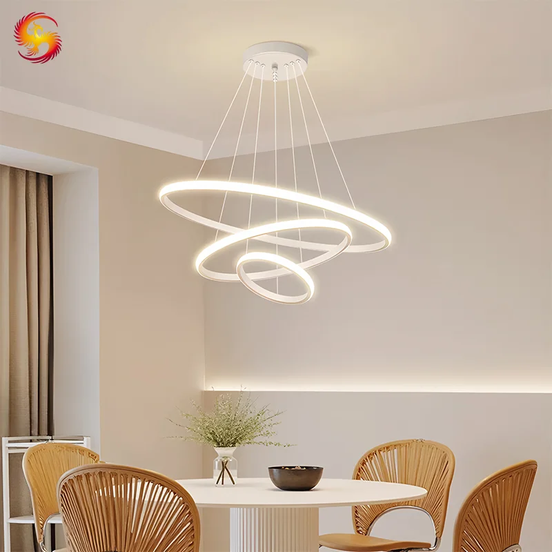 Lilin Perancis Gaya Krim Putih Moden Lampu Gantung Ringkas untuk Bilik Makan Meja Makan Ruang Tamu Bilik Tidur Utama Siling