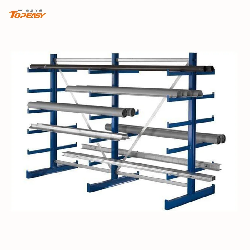 OEM Double-Sided Industrial Steel Structure Pipe Storage Cantilever Rack Heavy Duty Adjustable Powder Coated