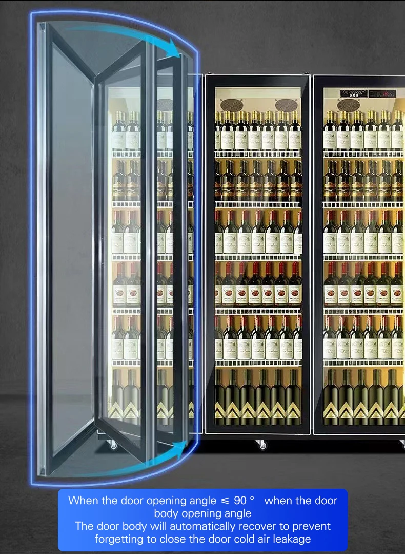 Open Vertical Display Refrigerator, 220 V, Glass - detail 16