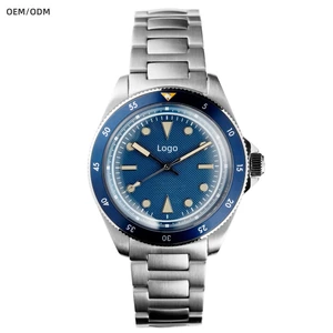 OEM ODM New Release Japanese Miyota Movement 100 Meter Waterproof Deep Blue Mechanical Watches Classic Diver Sport Watch Men