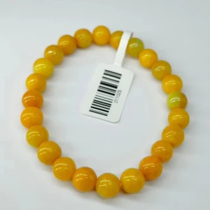 Wholesale High-quality Natural Yellow Dragon Jade Bracelet Elastic Rope Bracelet Gifts