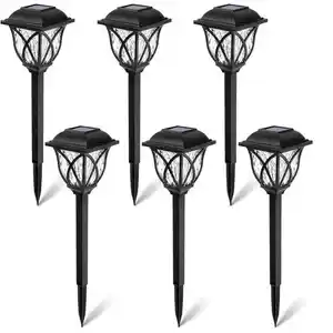 Vertak Led Solar Lawn Light Pathway Garden Waterproof IP44 Outdoor Solar Lawn Lights with Lampshade