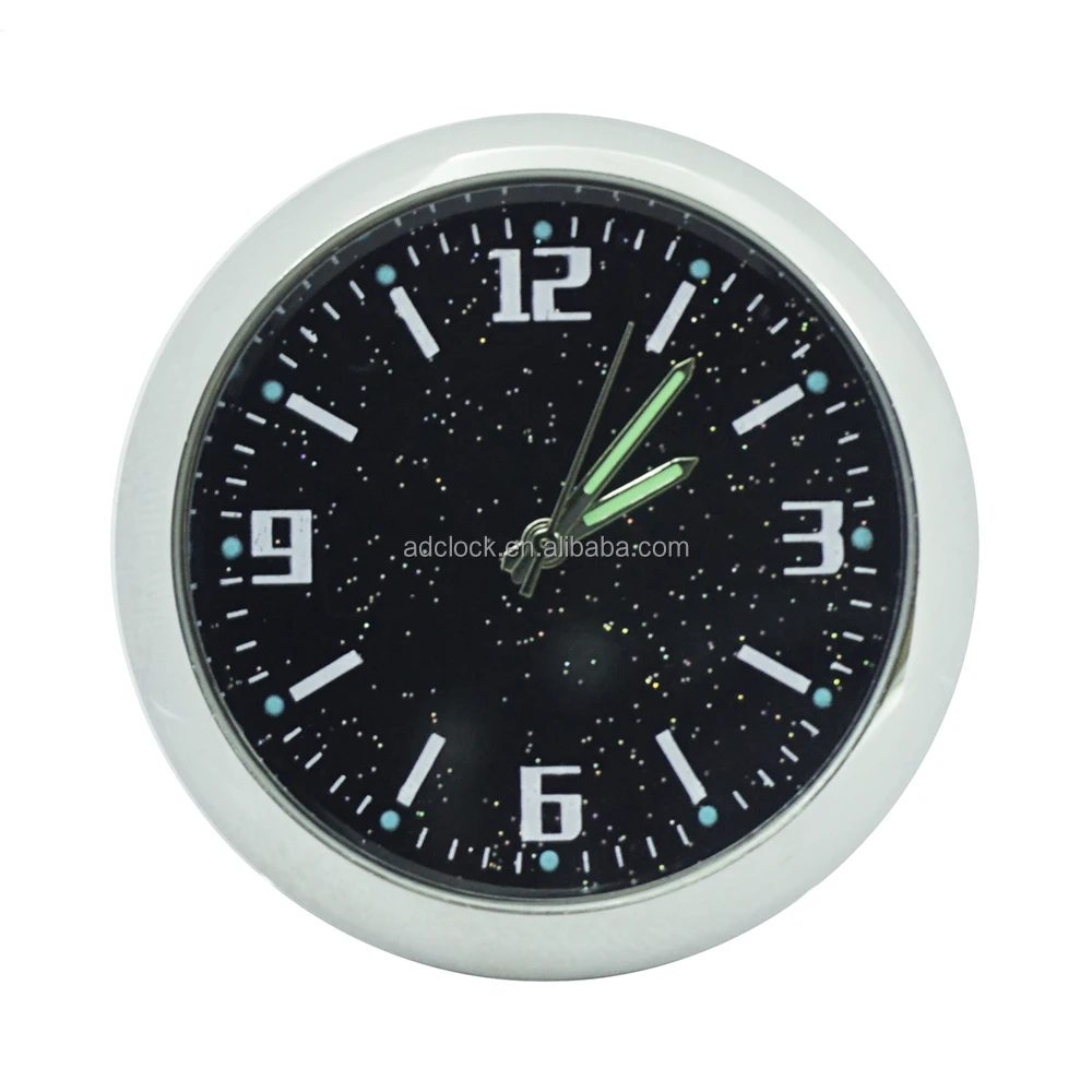 Car Quartz Clock Insert Luminous Mini Automotive Decor Digital Watch