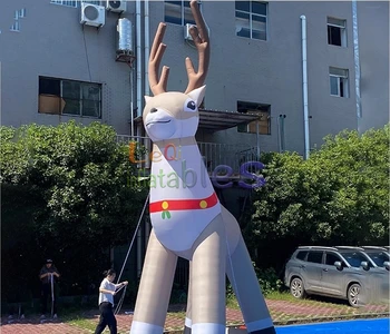 High Quality Customized Inflatable Reindeer Cute Elk Model for Outdoor Christmas Decoration