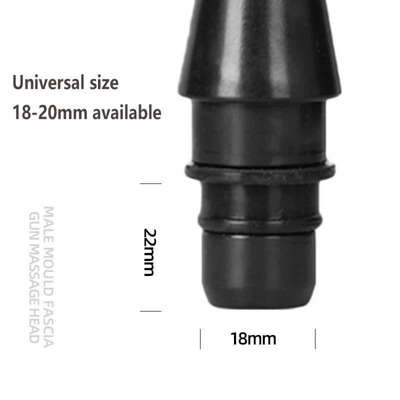 Replaceable Massage Gun Head Attachment  Plug and Play Fascia Gun Deep Tissue Vibration Heated Massage Head for Massage Gun