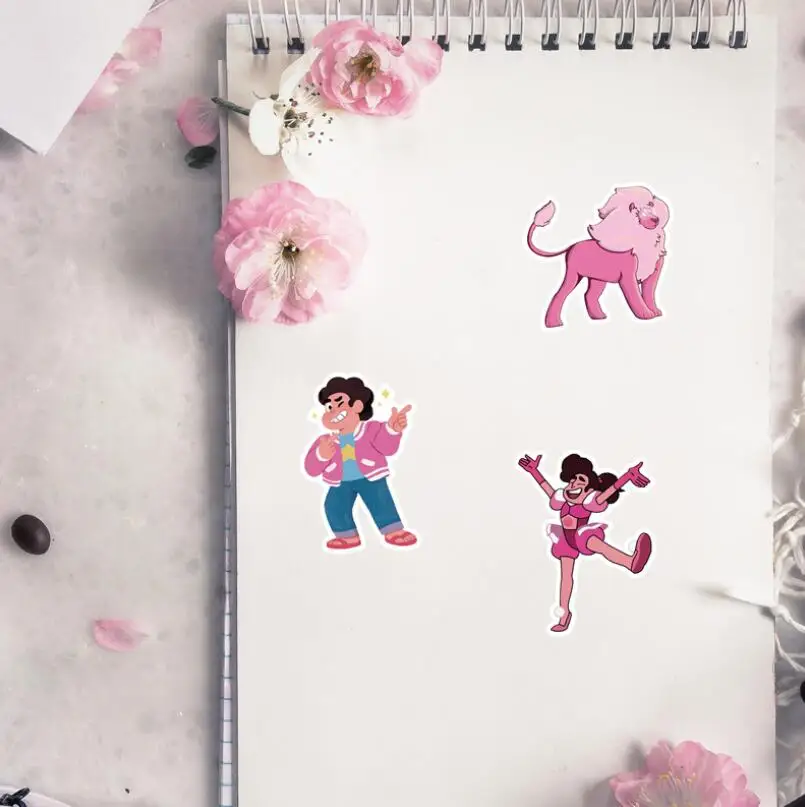 ZY0590C 50Pcs Anime Steven Universe Stickers Waterproof PVC Vinyl Stickers Die Cut Custom Sticker for Luggage Laptop Car