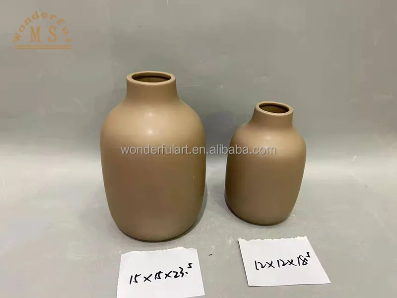 Matte Ceramic Flower Vase Unique Ceramic Indoor High Quality Planter Pots for Home Decoration