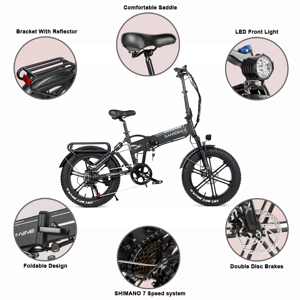 SAMEBIKEブランド強力モーターEバイクファットタイヤマウンテン