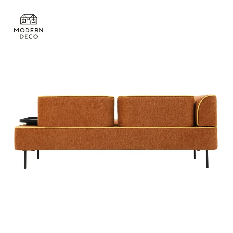 Sofa with Removable Adjustable Armrest Backrest and Attached Table Modern Furniture Sofa Living Fabric Soffa