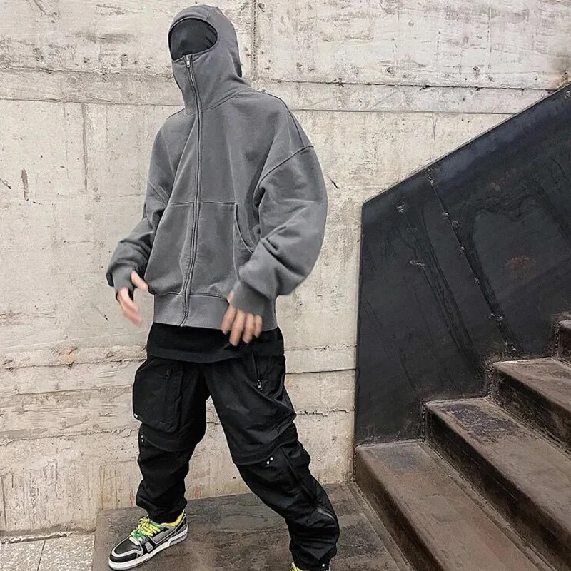 Far Archive High Street Ninja Zip Cardigan Hooded Sweatshirt