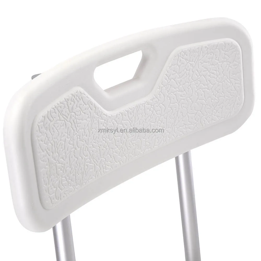 Top Trending Product medline anti-slip aluminum shower seat stool bath chair seat with padded armrests supplier