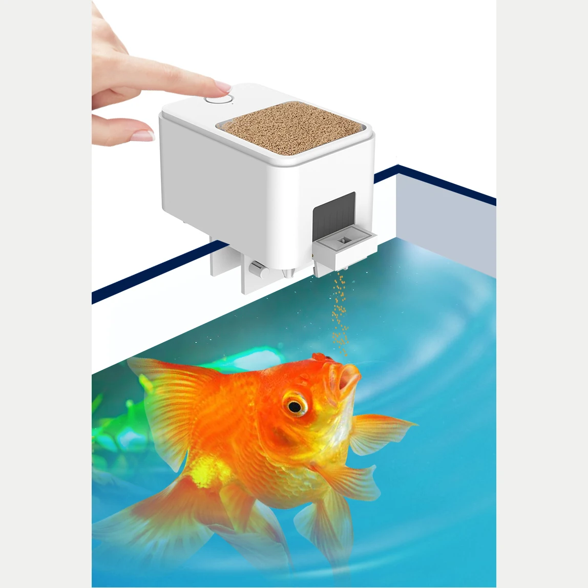 Professional Smart WiFi Remote Automatic Fish Feeder Fish Feed Machine With APP Timing Setting