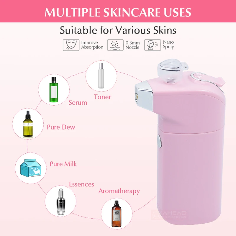 
Best Quality Portable Mini Makeup Spay Compressor Airbrush For Home Use Beauty Skin Moisturizing Oxygen Injection Machine 