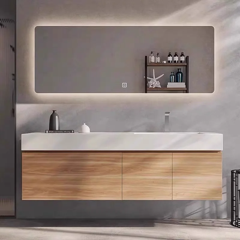 product modern design marble bathroom countertops square sink vanity wash basin storage cabinet mirror new style bathroom vanity set-9