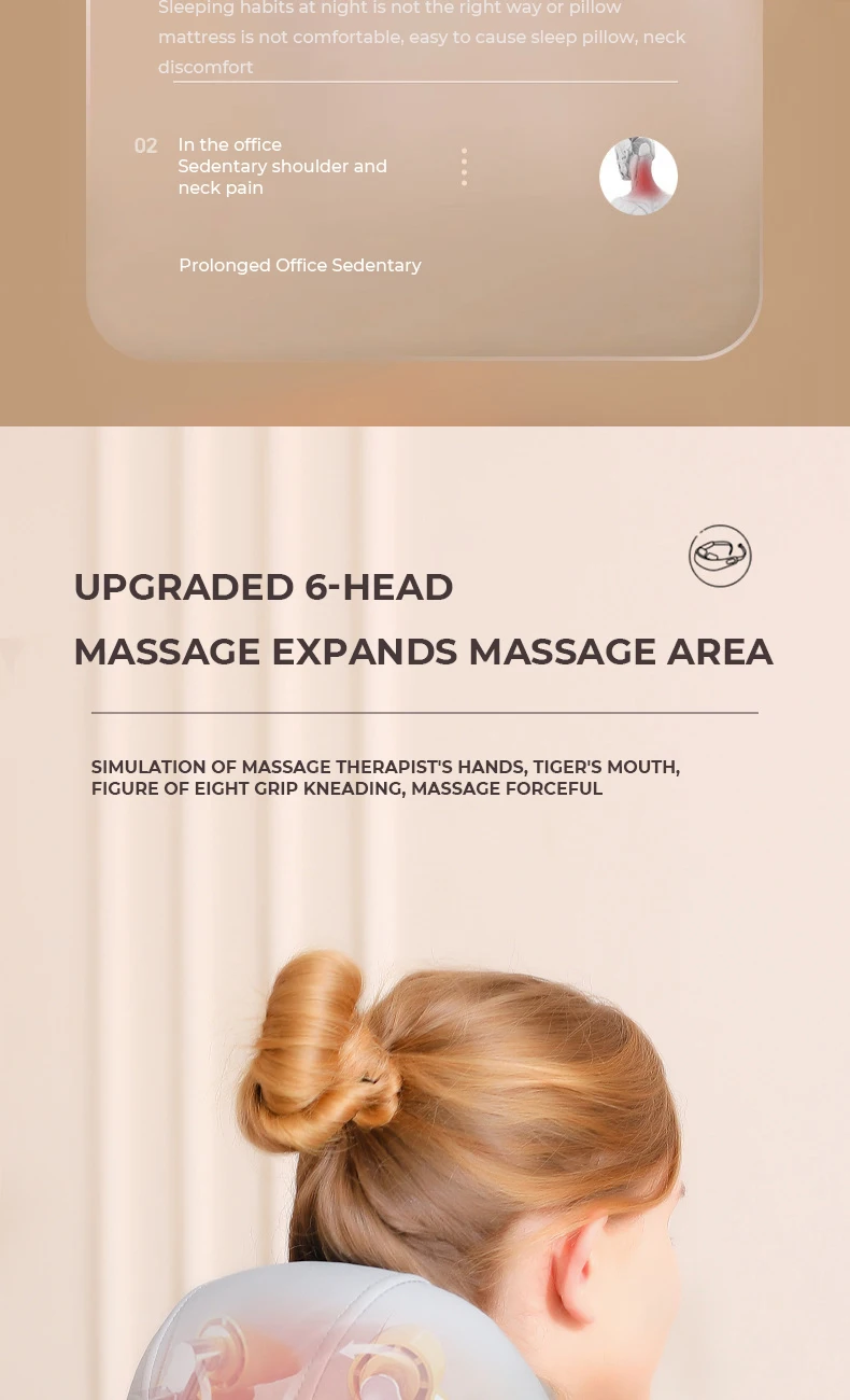 Neck Massager For Neck Pain Relief,Cordless Shiatsu Neck And Shoulder