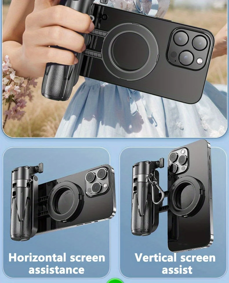 P15mini-C Magnetic Tripod Easy Portable Photography Selfie Stick with Wireless Control Professional Pocket