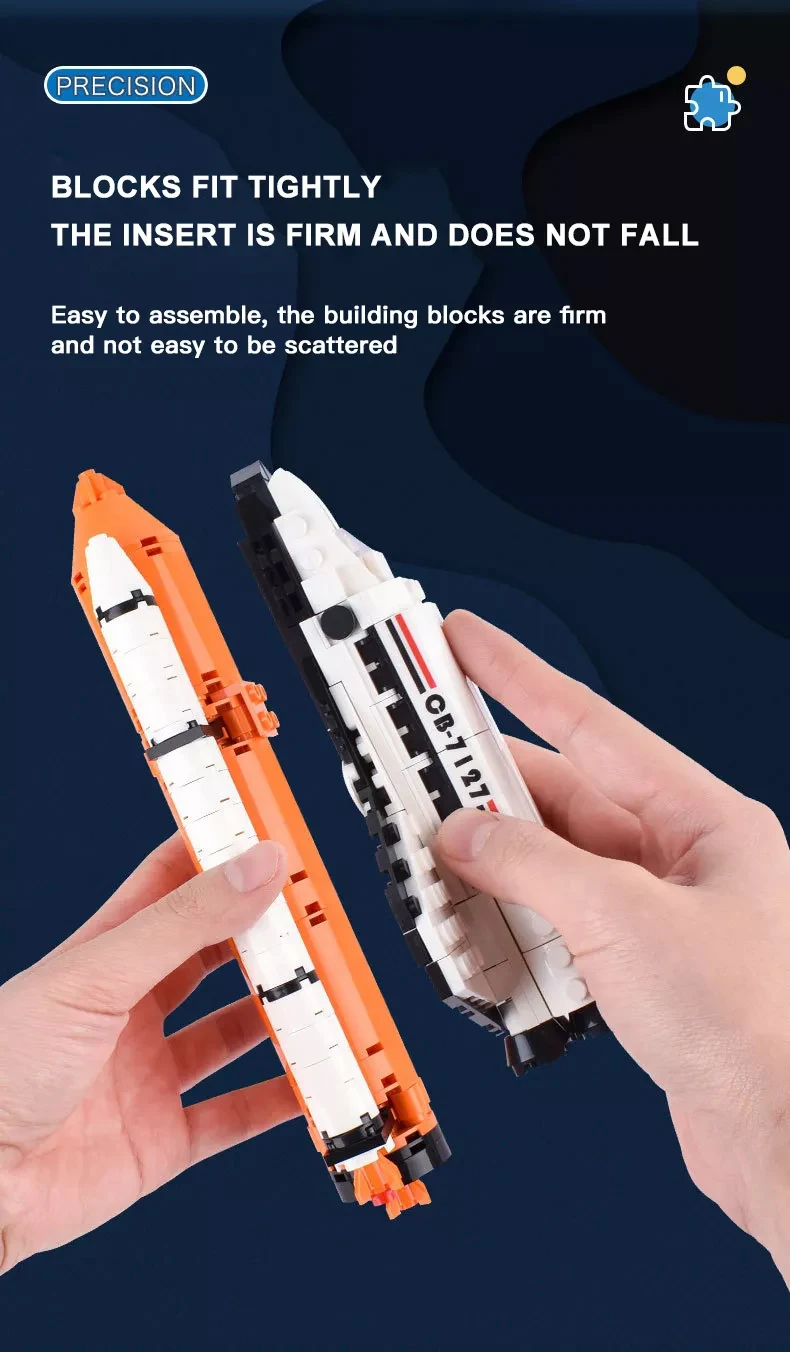 Flytec Diy Building Blocks Space Shuttle Toys Astronaut Tower