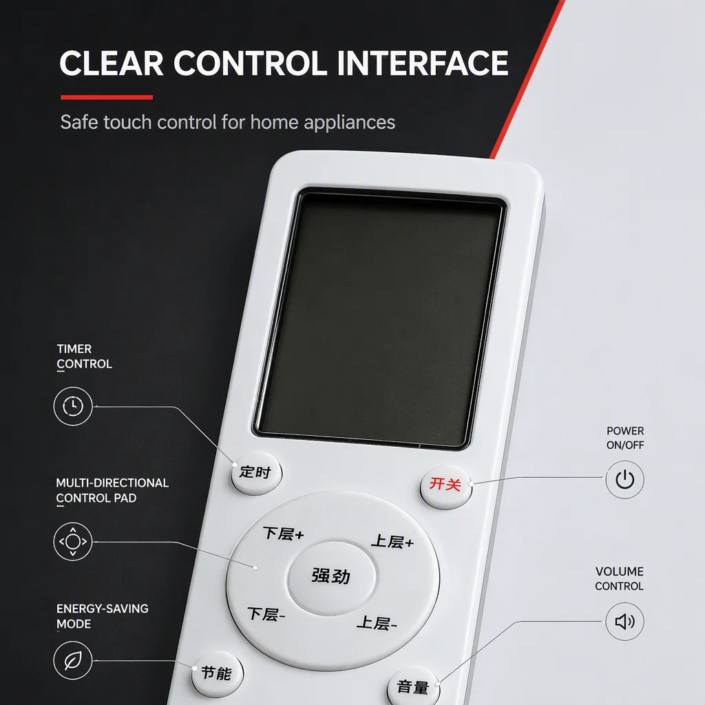 Control for Air Conditioner, IR/Rf/433m, Plastic - detail 10