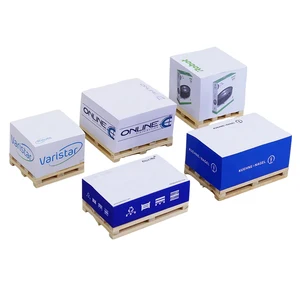 Custom Sticky Memo Cube Logo Printed on 4 Sides Self-Stick Notes Memo Pad Block for Office