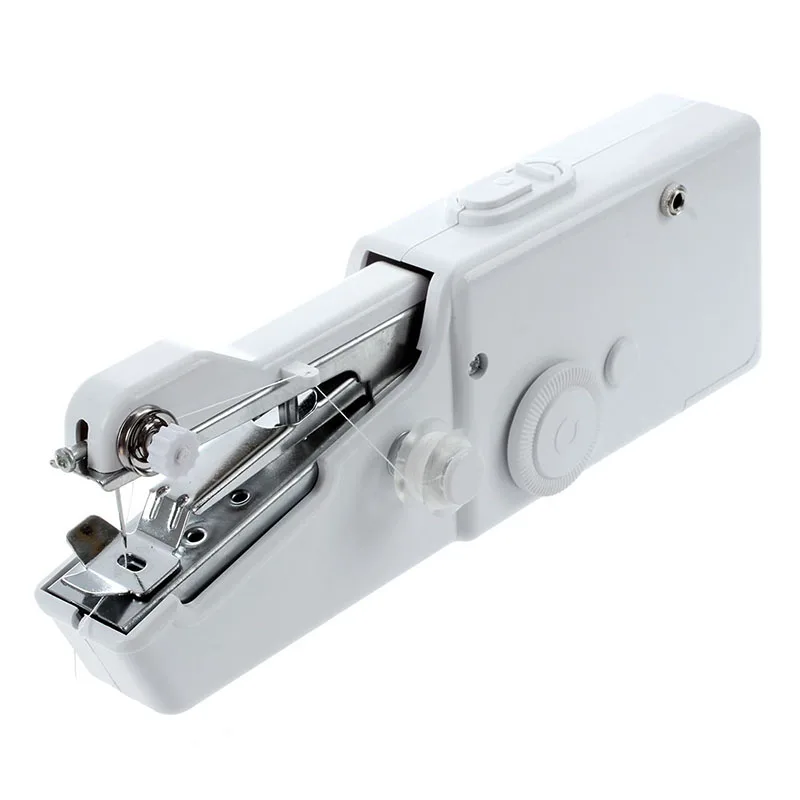 Mini Handheld Sewing Machine Manual Shoes Sack Portable Home for Sale Locking Button Hole Hand Operated Stitch Multifunction
